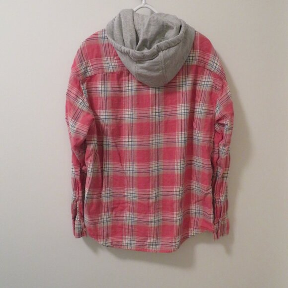 American Eagle Hooded Flannel Overshirt. Size XL. Super Soft. - Picture 4 of 4